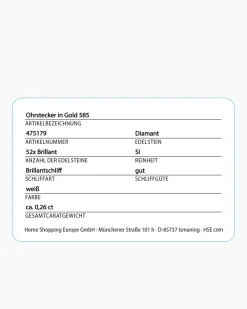 Brillant-Ohrstecker 0,26 ct