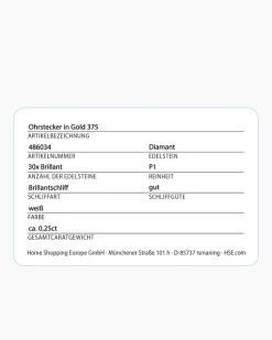 Brillant-Ohrstecker 0,25 ct
