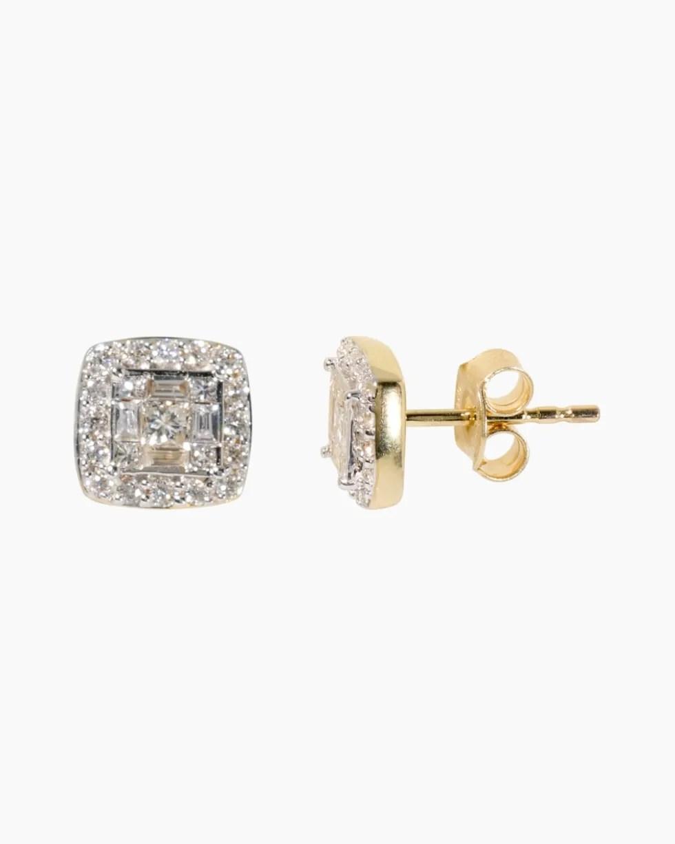 Brillant-Ohrstecker mit Diamant ca. 0,50 ct