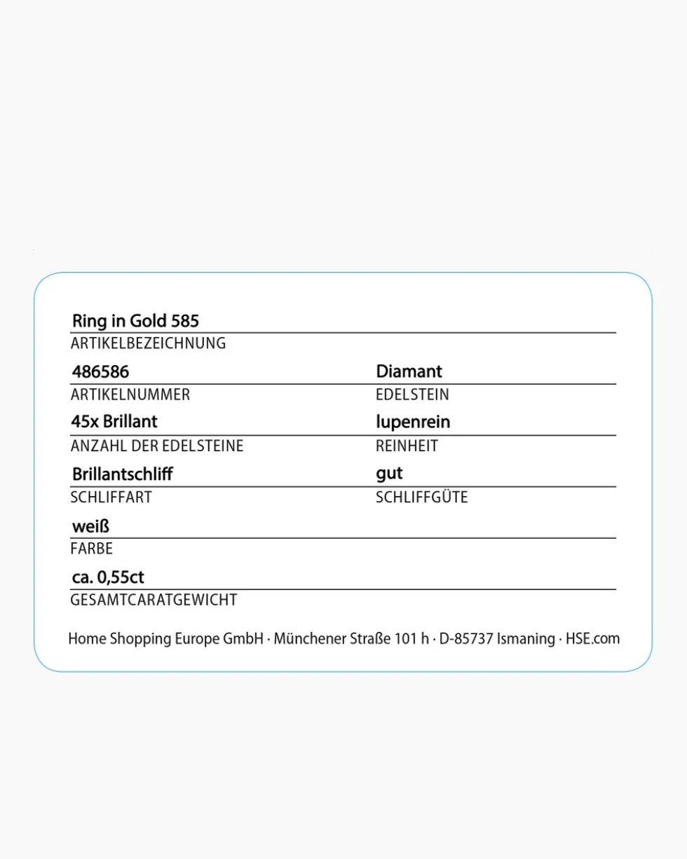 Brillantring ca. 0,55 ct