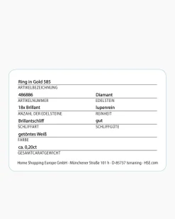 Brillantring ca. 0,20 ct
