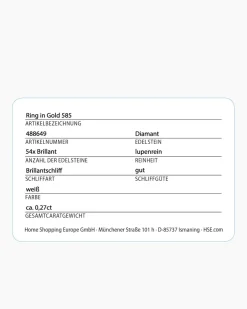 Brillantring 0,27 ct