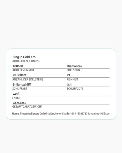 Brillantring 0,25 ct
