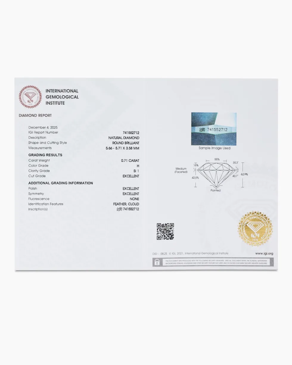 Brillantring 1,00 ct