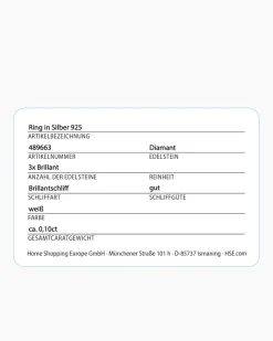 Brillantring 0,10 ct