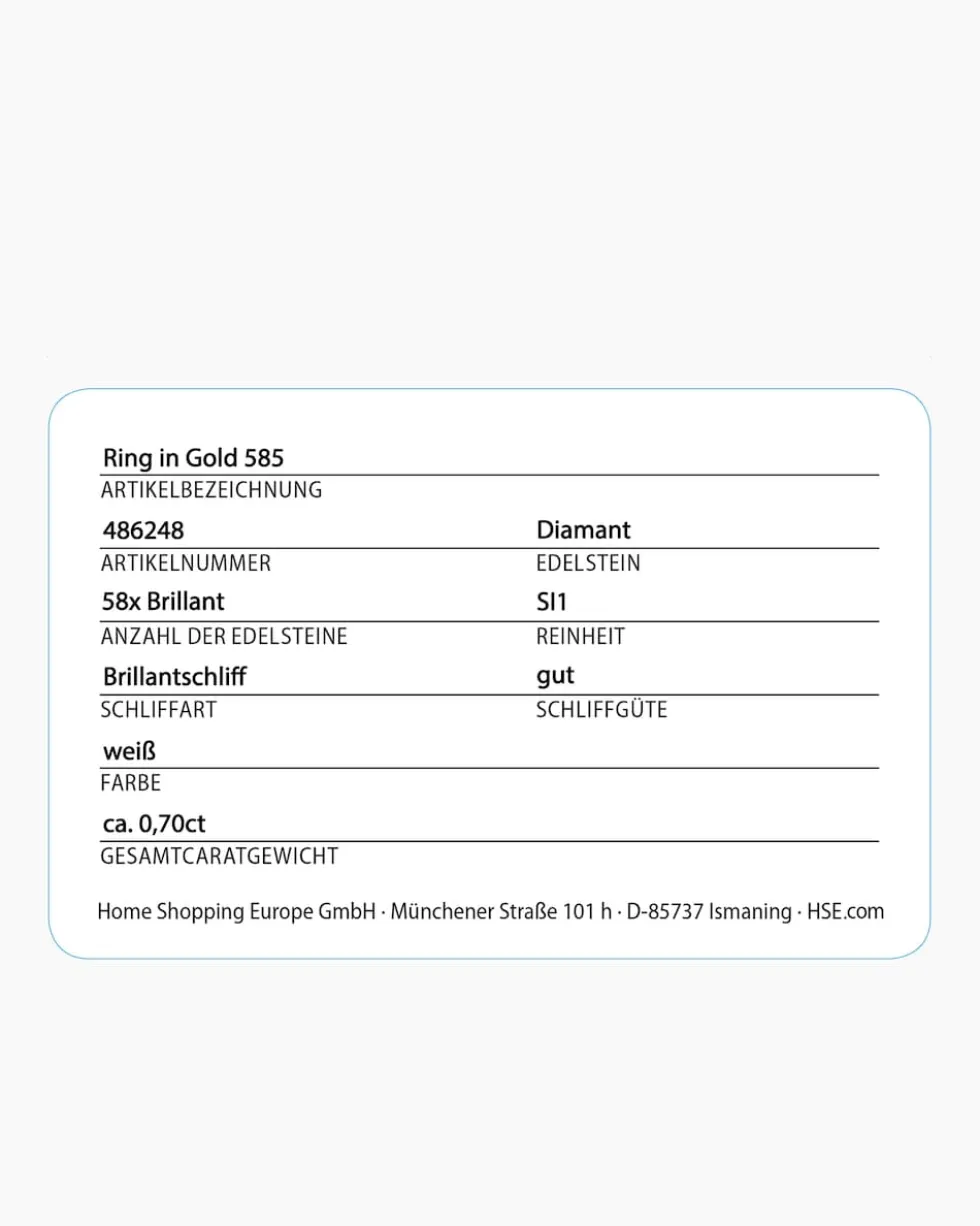 Brillantring 0,70 ct