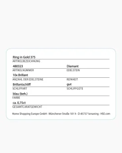 Brillantring 0,75 ct