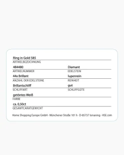 Brillantring 0,50 ct