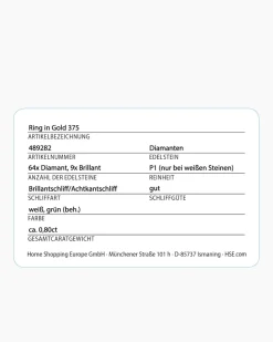 Brillantring 0,80 ct