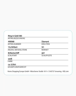 Brillantring 0,50 ct