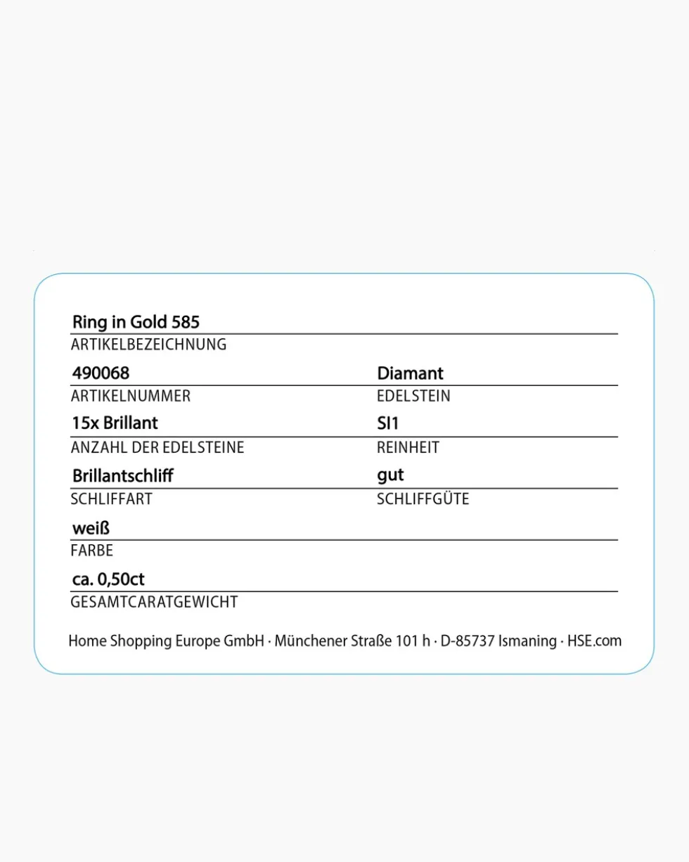 Brillantring 0,50 ct