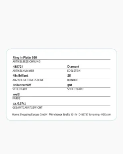 Brillantring 0,37 ct