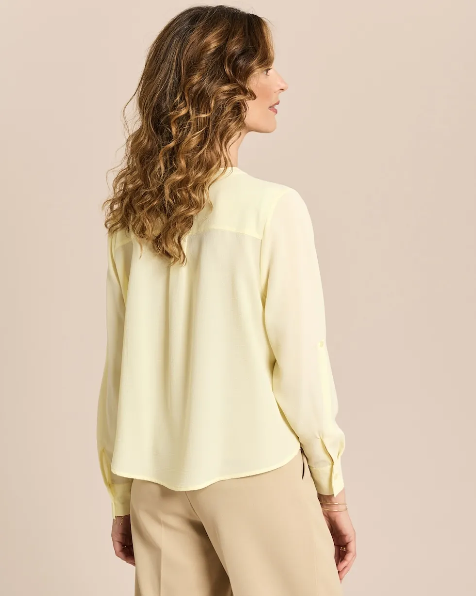 Bubble Crepe Bluse