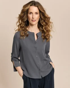Bubble Crepe Bluse