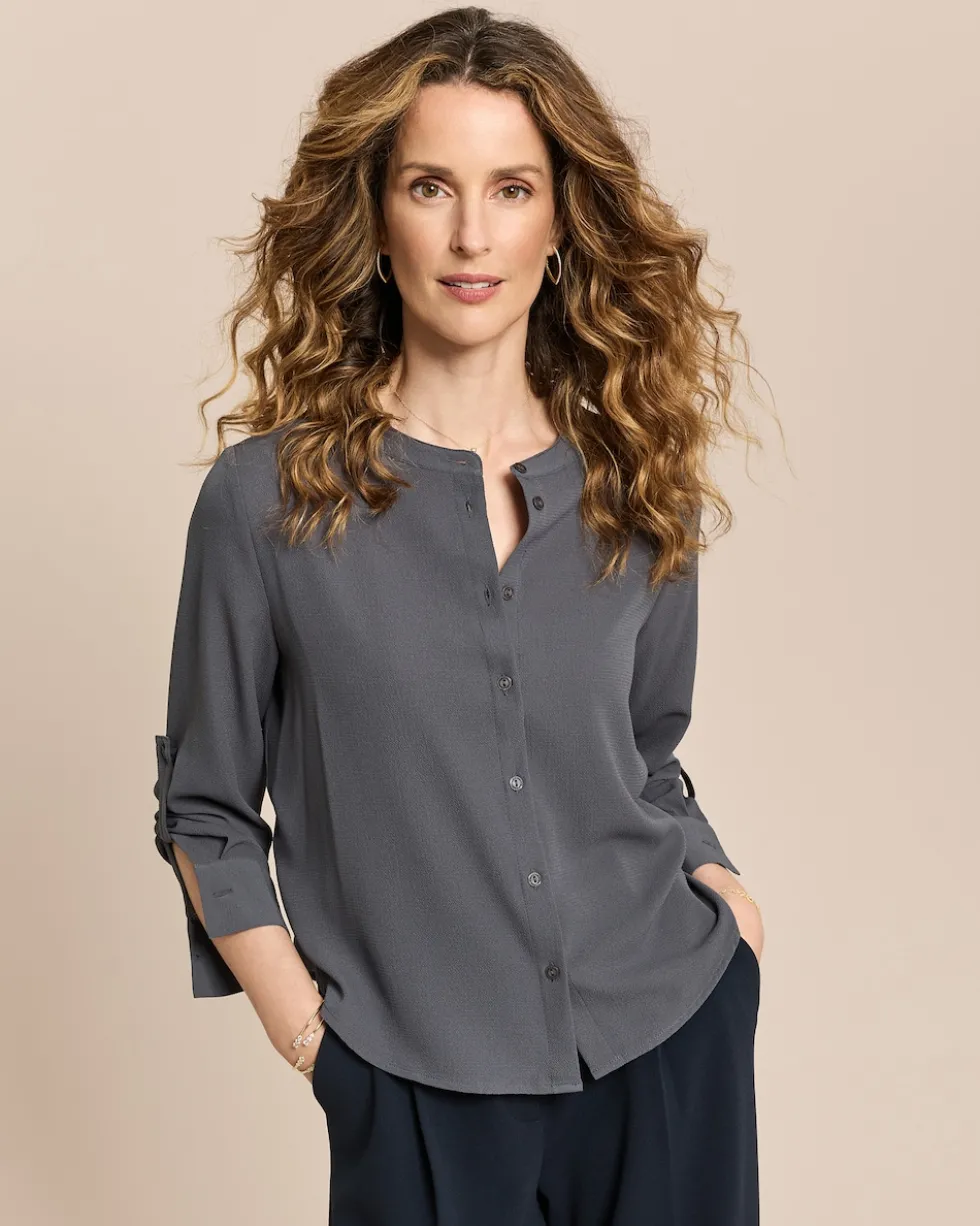 Bubble Crepe Bluse