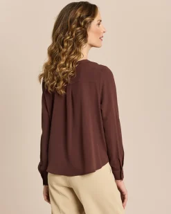 Bubble Crepe Bluse