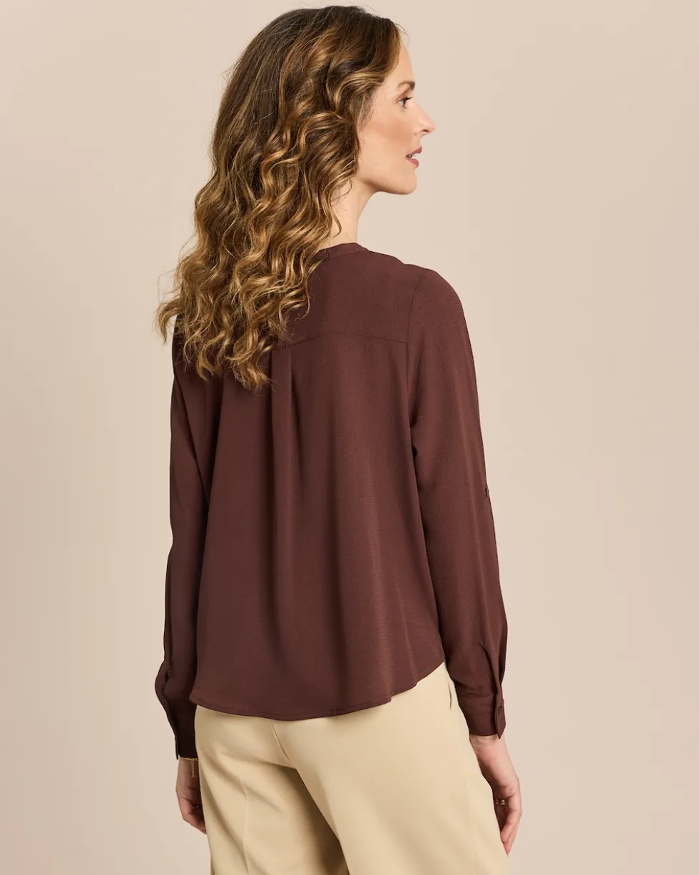 Bubble Crepe Bluse