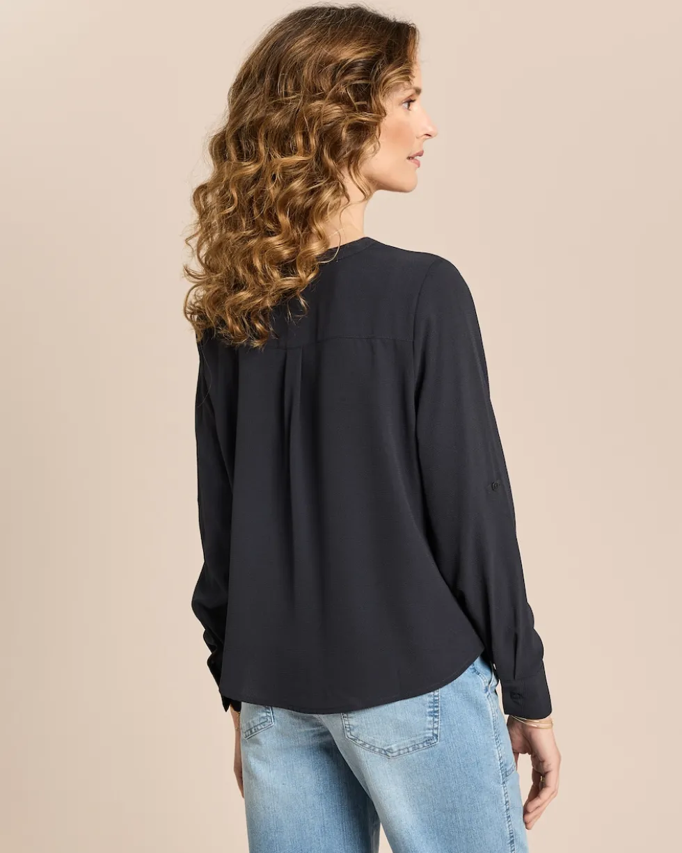 Bubble Crepe Bluse