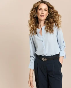 Bubble Crepe Bluse