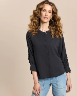 Bubble Crepe Bluse