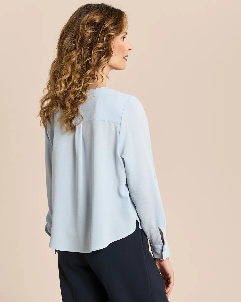 Bubble Crepe Bluse