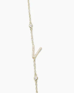 Buchstaben-Armband mit Zirkonia