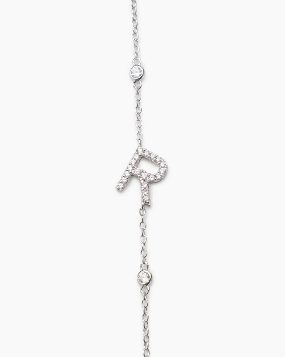Buchstaben-Armband mit Zirkonia