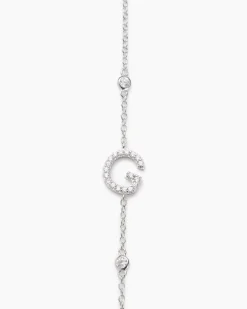 Buchstaben-Armband mit Zirkonia