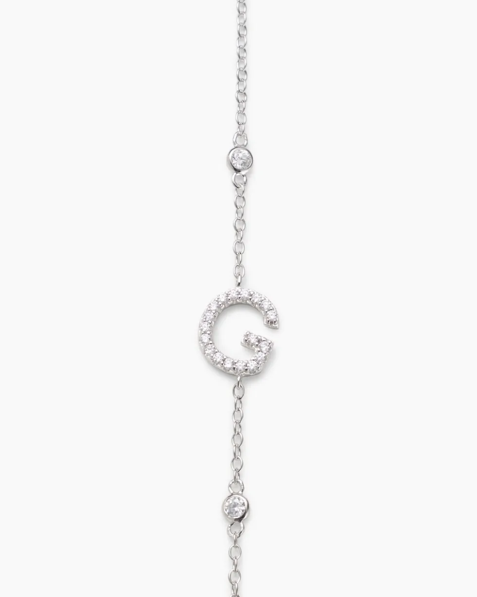 Buchstaben-Armband mit Zirkonia