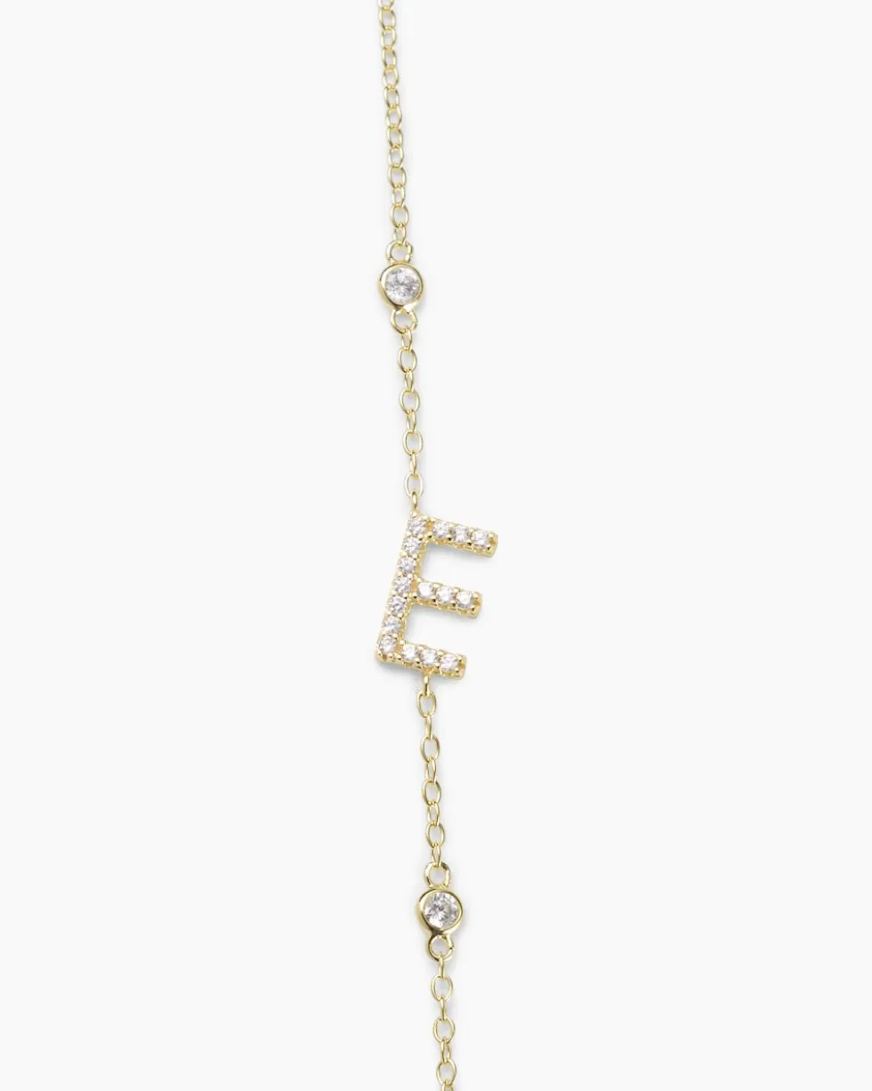 Buchstaben-Armband mit Zirkonia