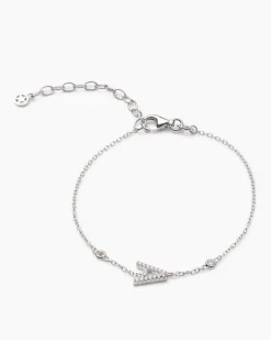 Buchstaben-Armband mit Zirkonia