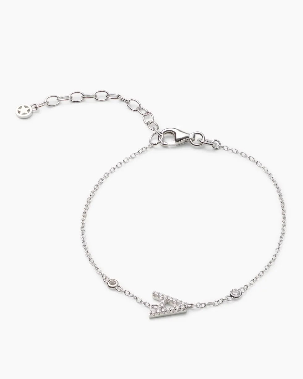 Buchstaben-Armband mit Zirkonia