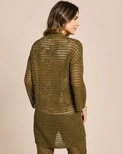 Cardigan in Häkel-Optik