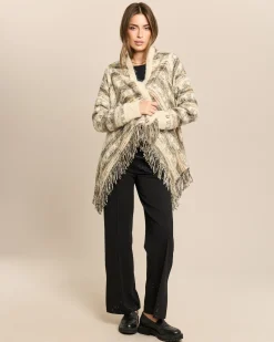 Cardigan mit Fransenabschluss