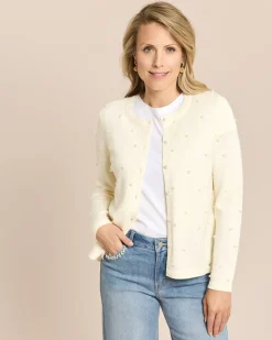 Cardigan mit Perlen