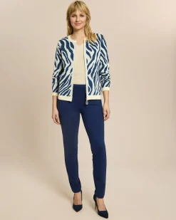 Cardigan Zebra Jacquard