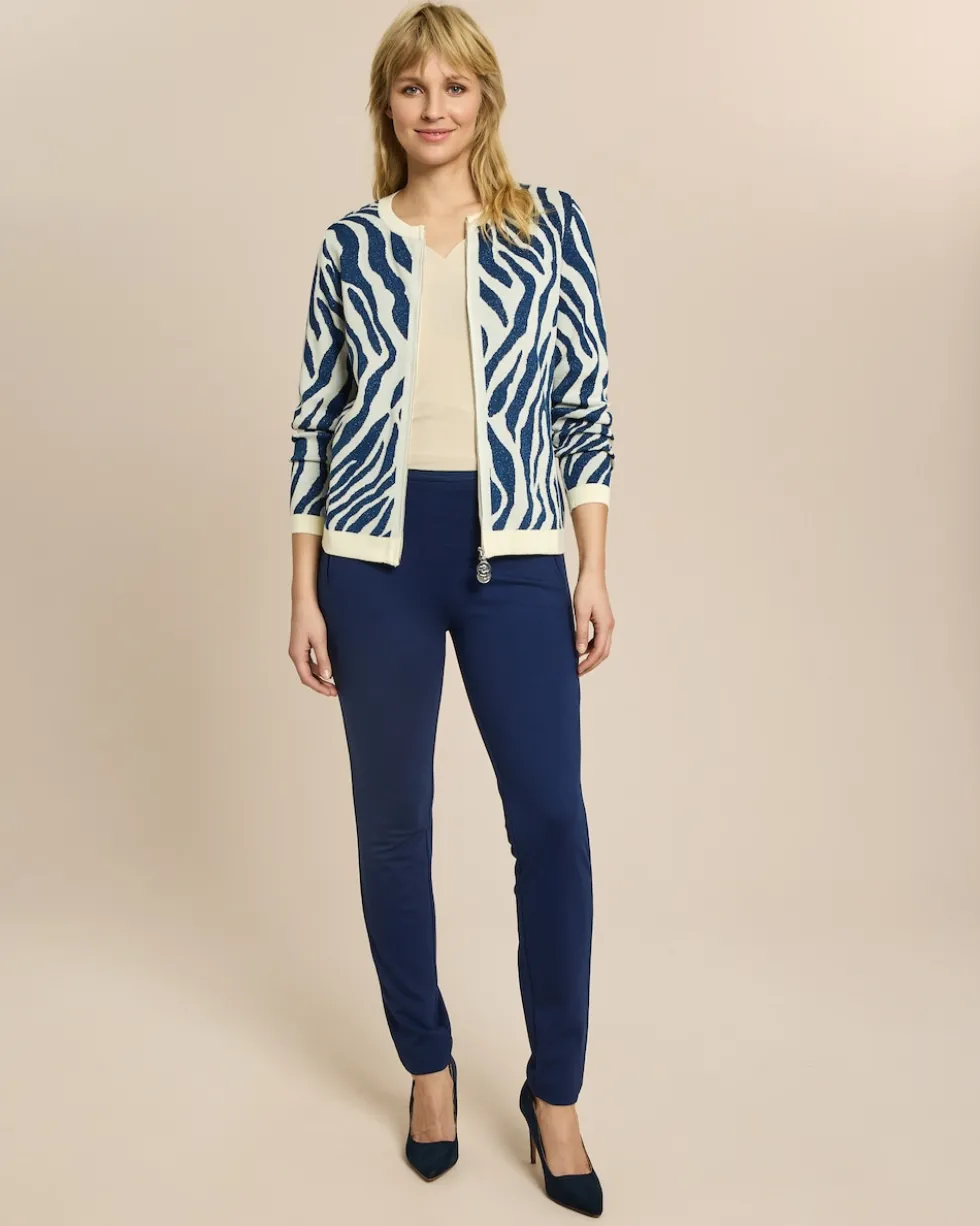 Cardigan Zebra Jacquard