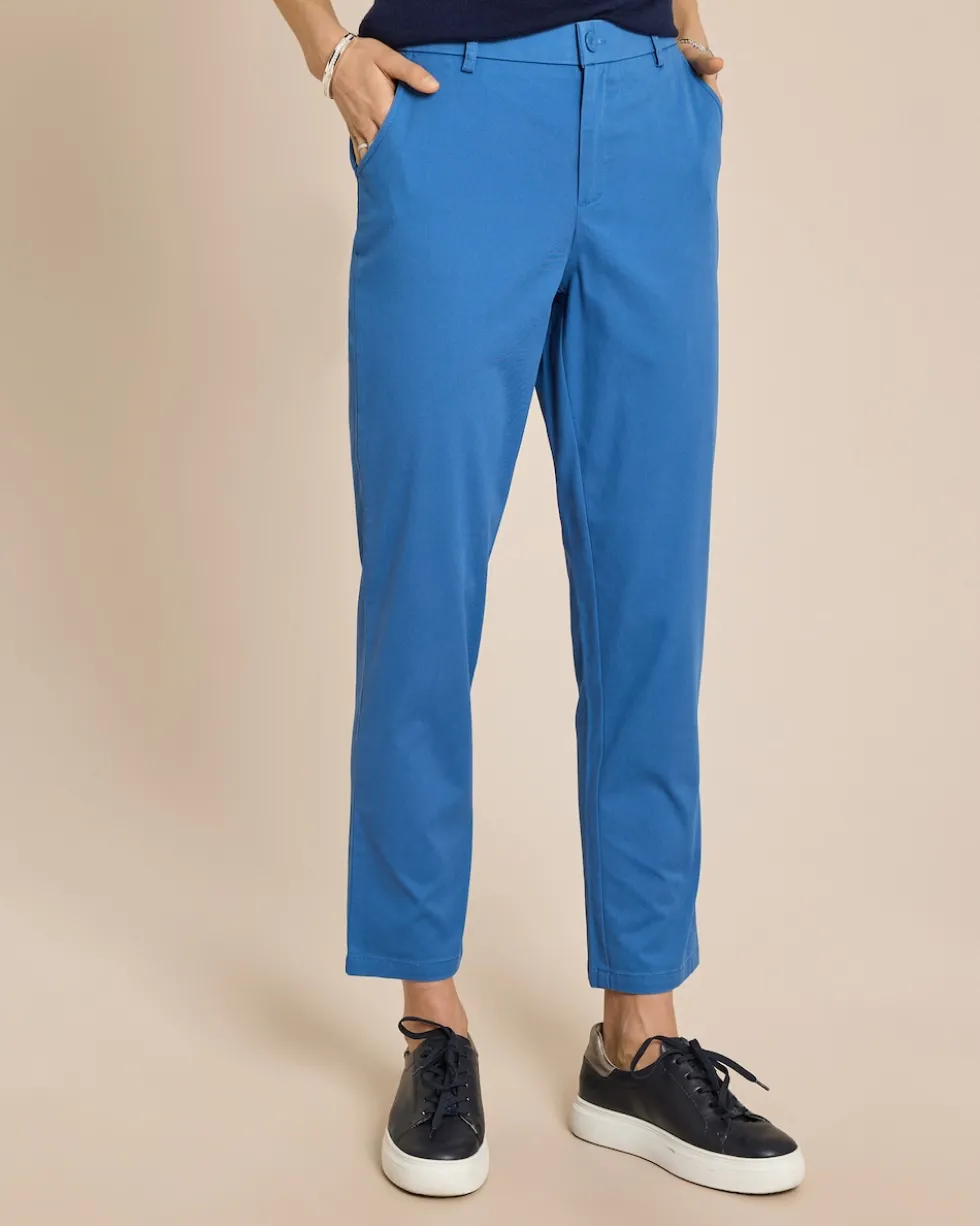 Chino in Cotton-Stretch mit Silk-Touch