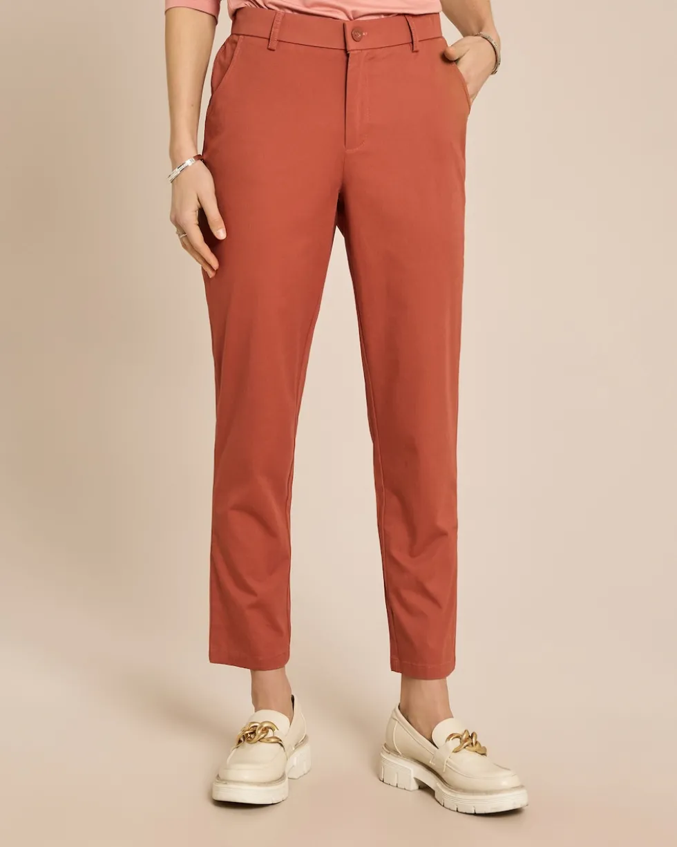 Chino in Cotton-Stretch mit Silk-Touch