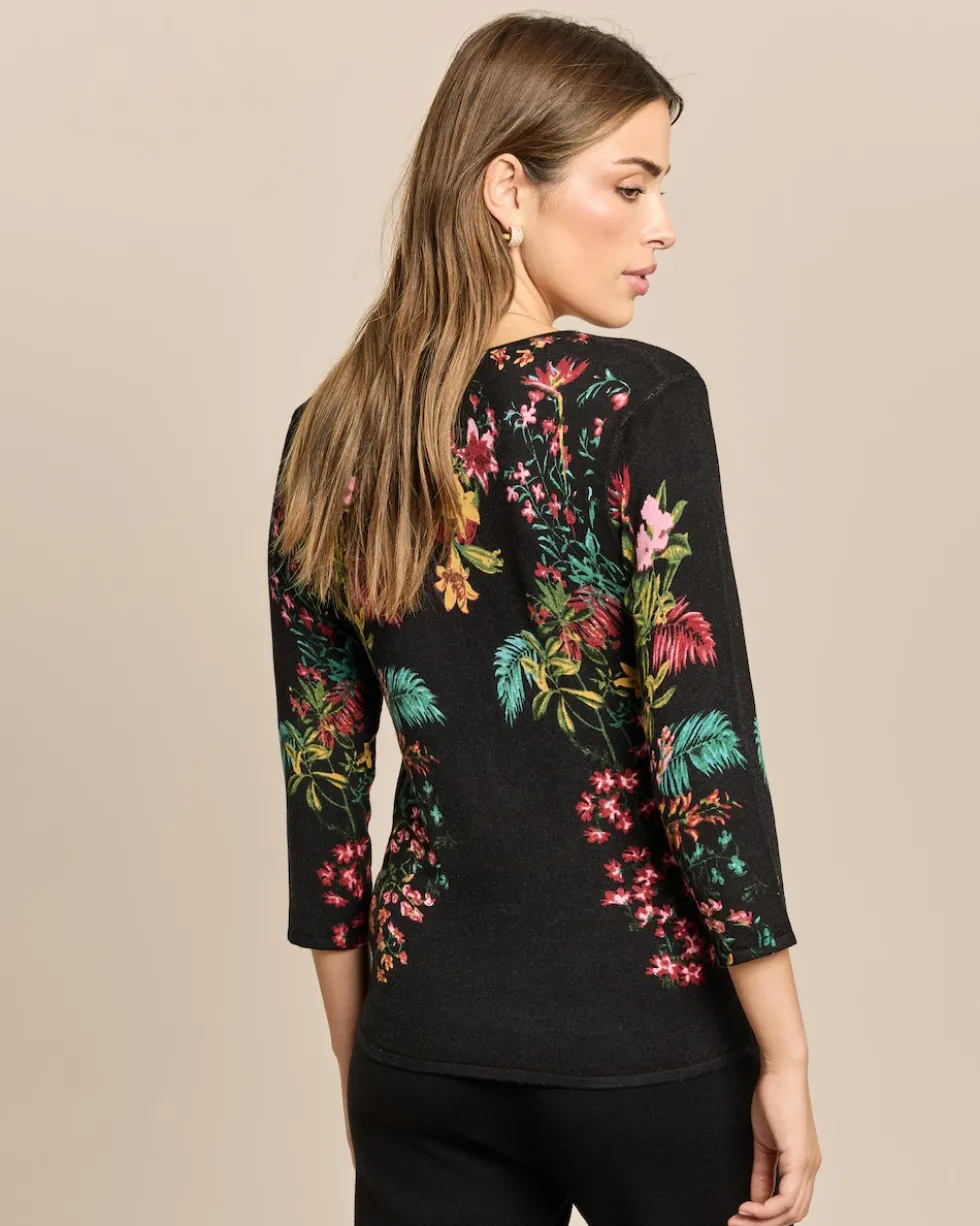 Classic Pullover Blumen