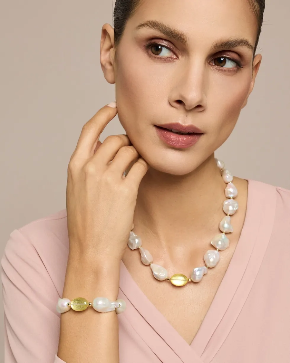 Collier aus Süßwasserzuchtperlen