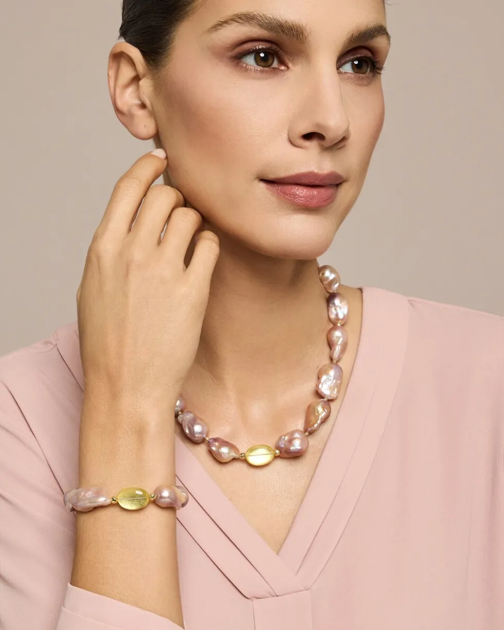 Collier aus Süßwasserzuchtperlen