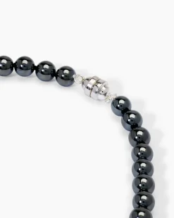 Collier Hämatit 6,0 mm & MK-Perlen 10 mm