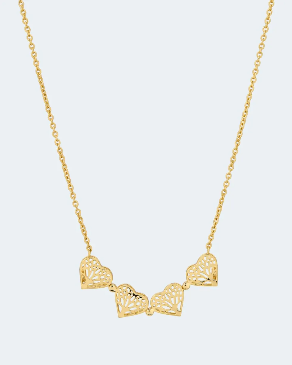 Collier "Kleeblatt/Baum des Lebens"