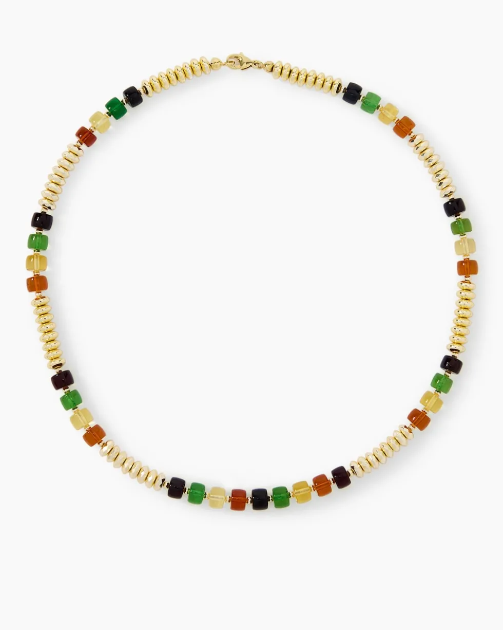 Collier mit Bernstein & Hämatit