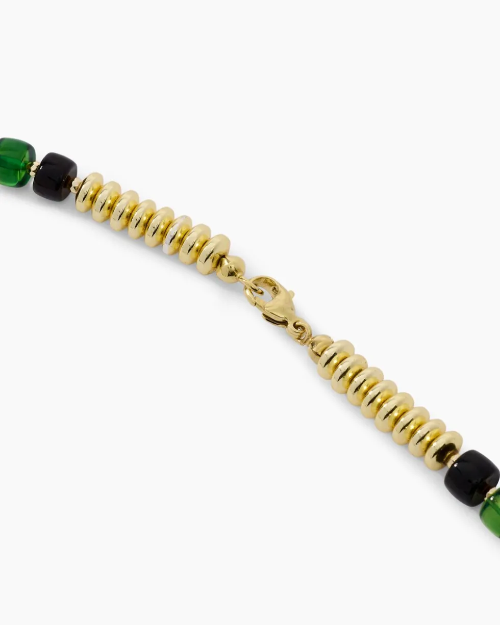 Collier mit Bernstein & Hämatit