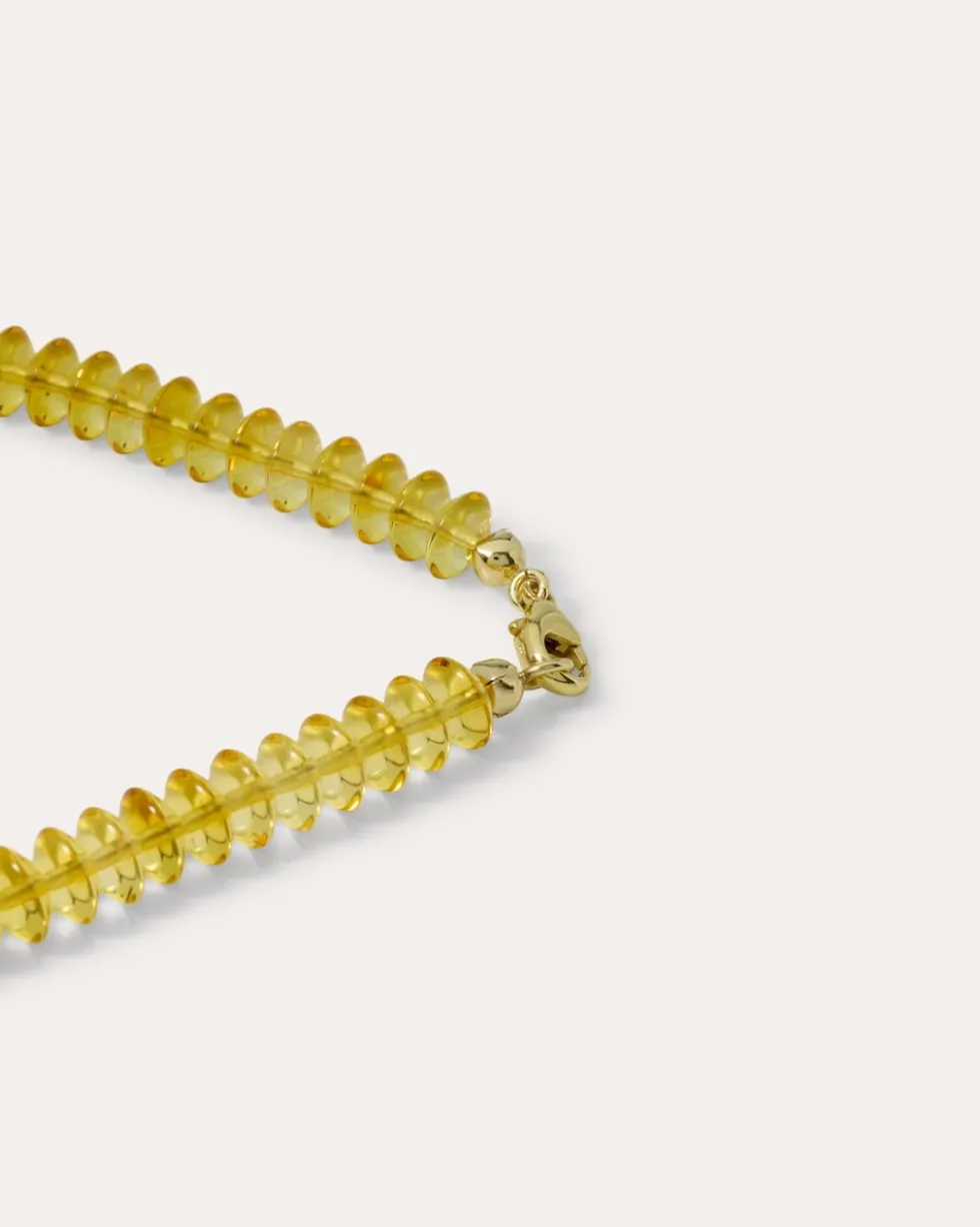Collier mit Bernstein & Hämatit