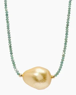 Collier mit Diamant und Süßwasserperle