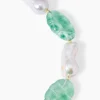 Collier mit Fluorit, Süßwasserperlen & Hämatit