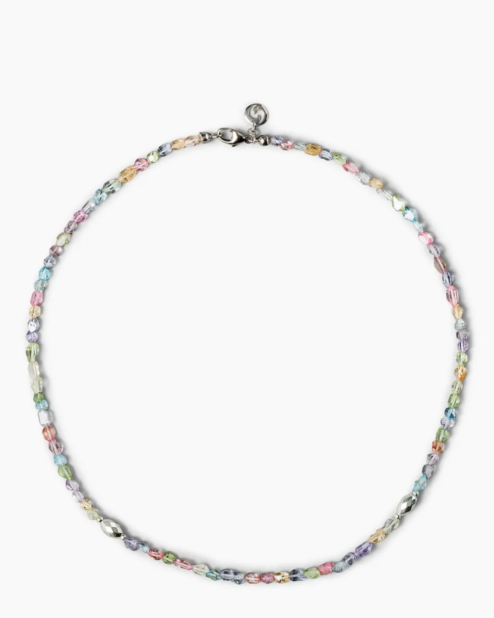 Collier mit Herkimer Quarz & Hämatit